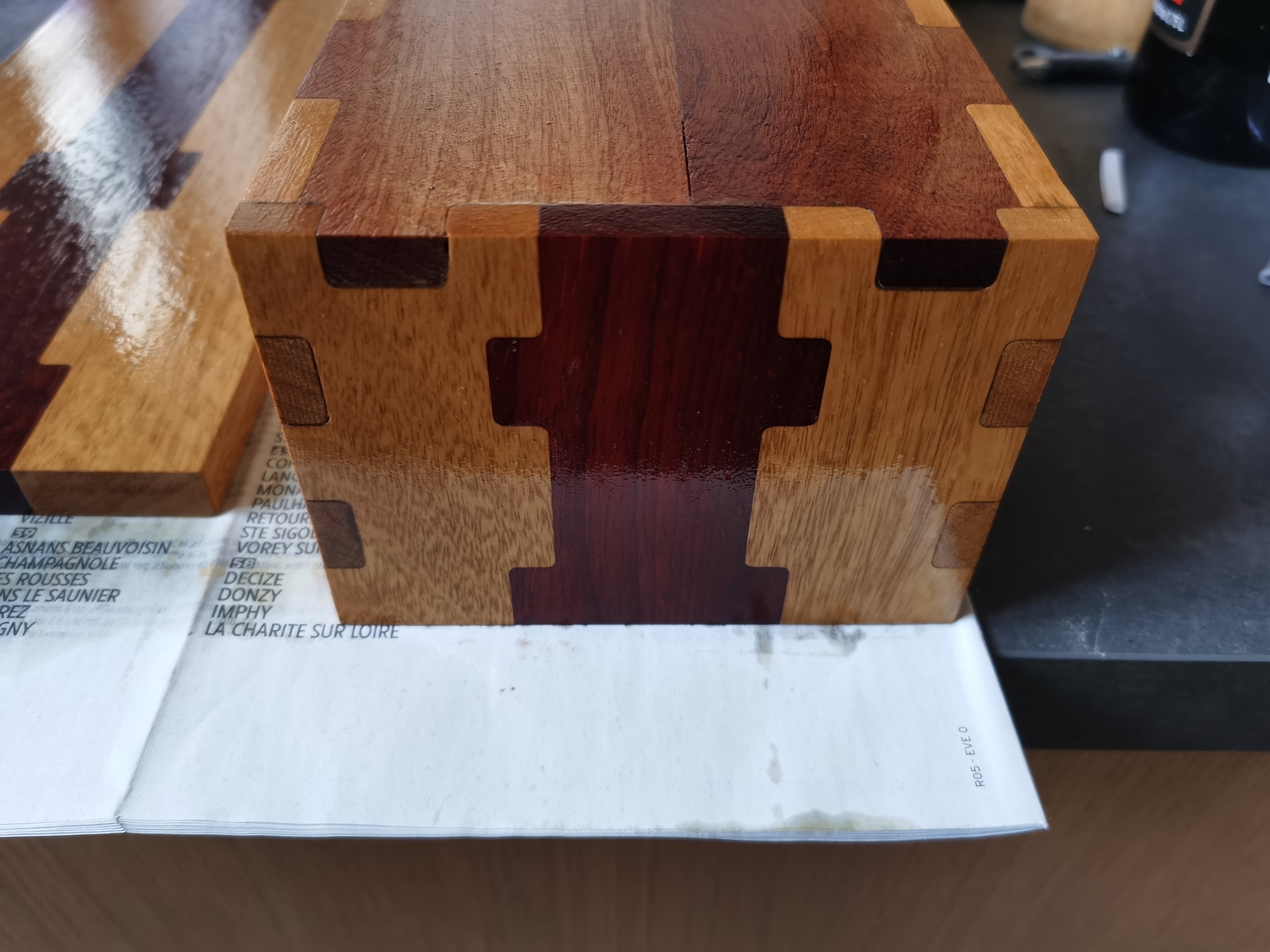 Box with wood assembly - 1